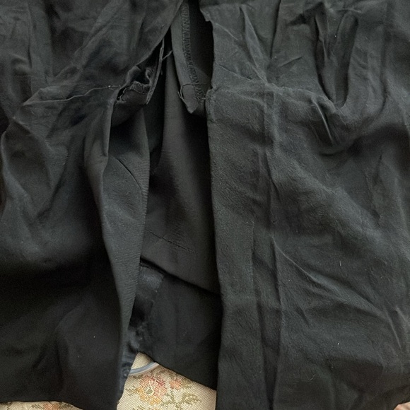 Nicole Miller Collection Dress 8 Black Silk Chiffon Satin Ruched needs T… - Picture 7 of 7